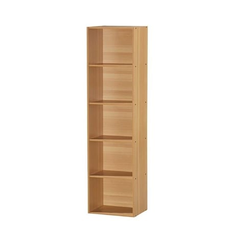 Five Shelf Bookcase - Beech